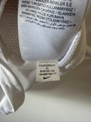 White football shirt with Nike size label at inner collar