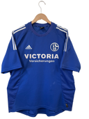Blue Schalke home football shirt front with adidas, VICTORIA Versicherungen, and S04 crest