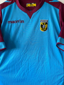 Sky blue Vitesse away football shirt with macron logo and crest