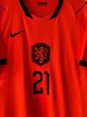 Nederlands Wereldkampioenschap 2026 Thuisshirt - F. De Jong #21 (XL)