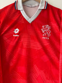 Nederlands Elftal Onder-21 1992/94 Wedstrijd Gedragen Thuisshirt Lange Mouwen #24 (M)