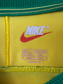 Brazil World Cup home shirt collar label with Nike logo and size info tag