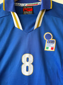 Italië 1996 Spelersuitvoering Thuisshirt Lange Mouwen #8 (L)