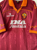 AS Roma 1999/00 Home Shirt Totti #10 Diadora | close up front