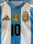 Argentina 2024/25 Home Shirt Messi 10 Adidas IX7790 | Close up