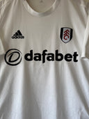 White home football shirt front with adidas logo, dafabet sponsor, Fulham crest