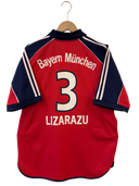 Bayern Munchen 1999/01 Home Shirt Adidas Lizarazu 3 size L | Back View