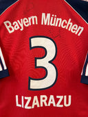 Bayern Munchen 1999/01 Home Shirt Adidas Lizarazu 3 size L | Close up back