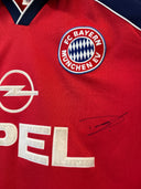 Bayern Munchen 1999/01 Home Shirt Adidas Lizarazu 3 size L | Close up badge