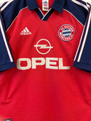 Bayern Munchen 1999/01 Home Shirt Adidas Lizarazu 3 size L | Close up front