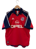 Bayern Munchen 1999/01 Home Shirt Adidas Lizarazu 3 size L | Front View