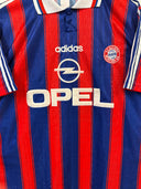 Bayern Munich 1995/97 Adidas Home Shirt Helmer #5 Size L | Close up front