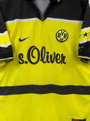 Borussia Dortmund 1997/98 Home Shirt Nike S8-PKH | Close up front
