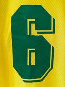 Brazil 1996 Olympics Home Shirt Roberto Carlos #6 | Close up number 6