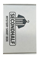 Secondhalf Mystery Football Shirt Box with logo on pale gray cardboard