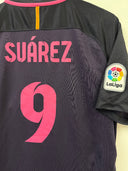 FC Barcelona 2016/17 Away Shirt Suarez #9 Nike 776844-525 | Close up back
