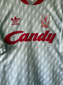 Liverpool 1989/91 Away Shirt Adidas Grey Candy size L | Close up