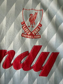 Liverpool 1989/91 Away Shirt Adidas Grey Candy size L | Close up badge