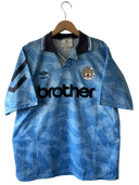 Manchester City 1991/93 Home Shirt Umbro size XL | Front View