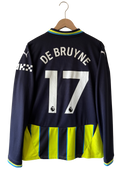 Manchester City 2024/25 Away Shirt L/S De Bruyne 775087-02 | Back View