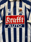 Original Real Sociedad 1996/98 Home Shirt Astore size L | Close up