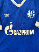 Schalke 2018/19 Home Shirt - Vintage Football Shirt | Close up